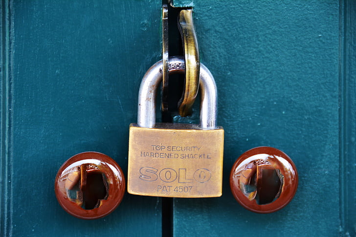 pad lock, shackle, lock, padlock, security, steel, metal