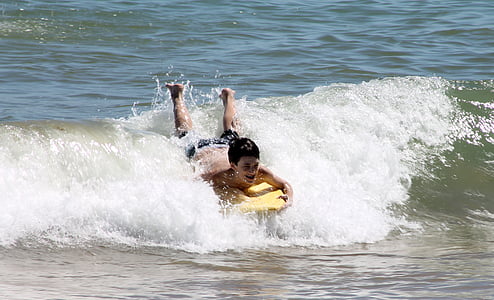bodyboard, bodyboarding, olahraga, menyenangkan, Pantai, Mar, musim panas