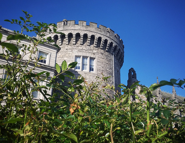 Dublin, hrad, Irsko, Architektura, věž, cestování, Evropa