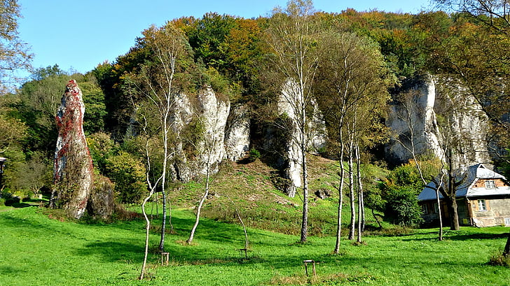 az Alapító atyák, Lengyelország, a nemzeti park, táj, természet, ősz, sziklák