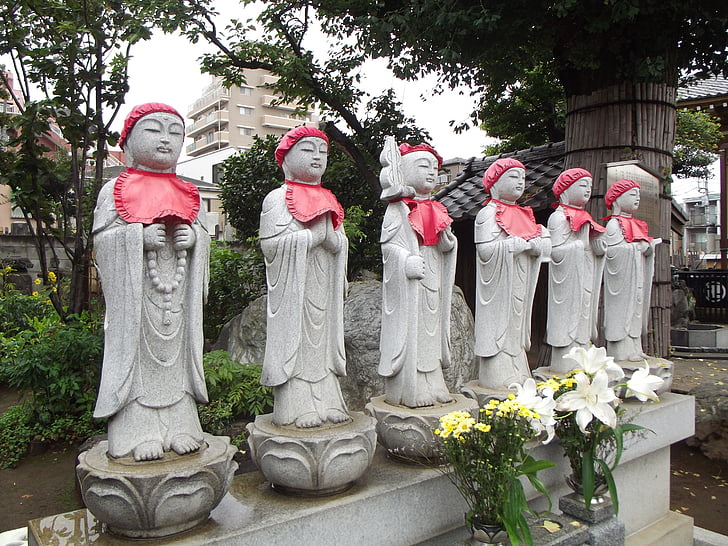 altare, Japan, Japanska, staty, Buddha, templet, Asia
