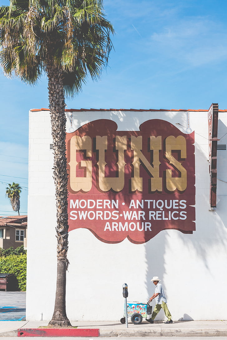 armes à feu, Antiquités, gages, mexicain, Las vegas, Mexique, signe