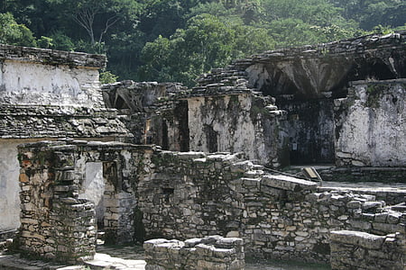 Palenque, prehispanic, Maya, ruiner, Mexico, arkitektur, kultur