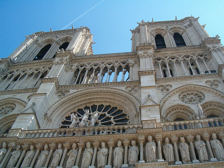 Paris, ēka, katedrālē, pieminekļu, Francija