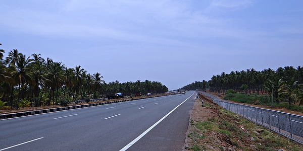 motorväg, Street, Road, Ah-47, Asia karnataka, Indien