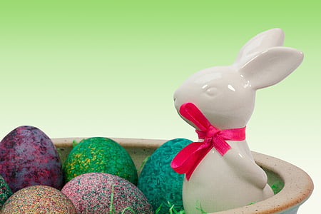 Setmana Santa, niu de Pasqua, conill de Pasqua, porcellana, bucle, ou, color