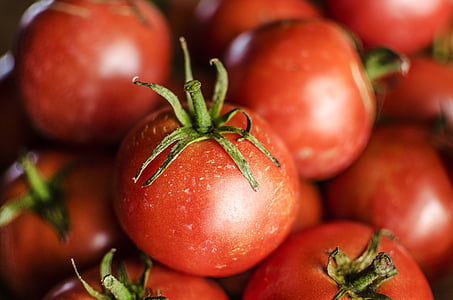 番茄, 西红柿, 葡萄树, 食品, 红色, 新鲜, 蔬菜