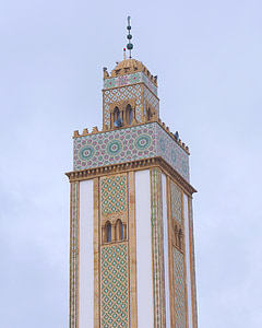 Marokko, Agadir, moskeen, tro, religion, eksteriør, bygge
