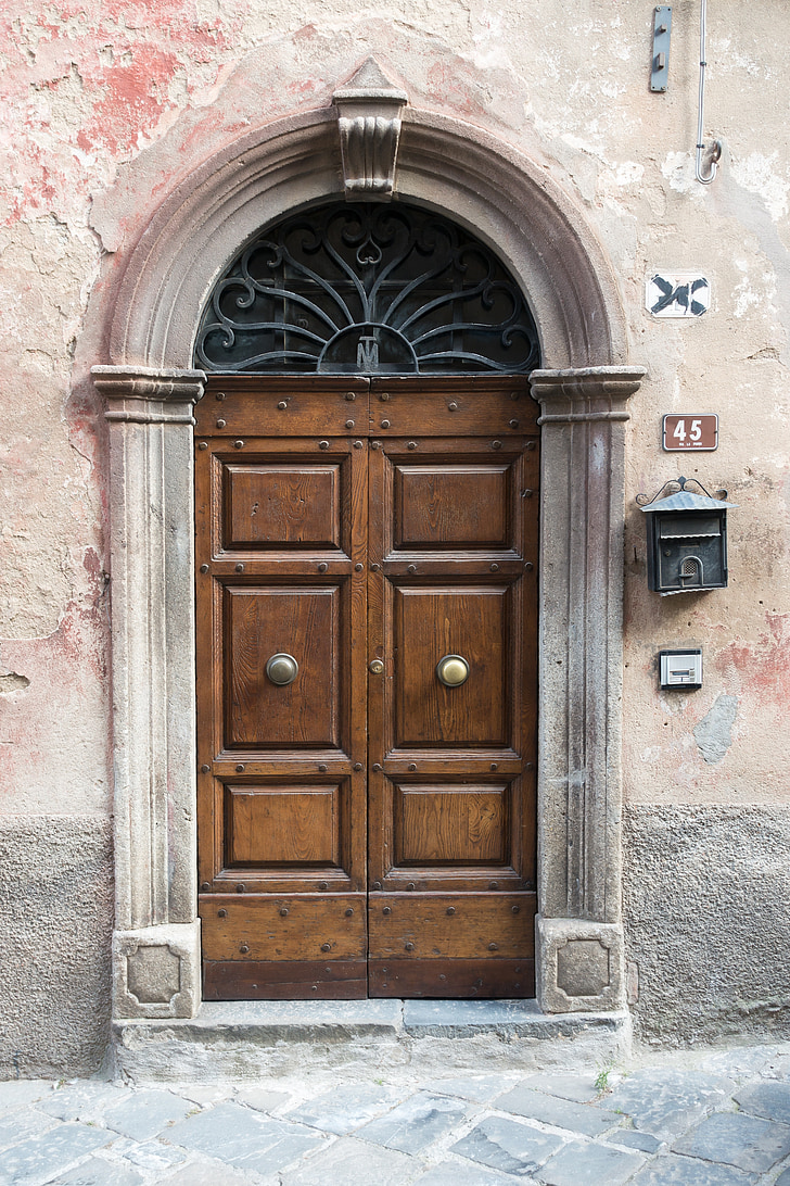 puerta, entrada, madera, entrada de la casa, puerta de entrada, rango de entrada, puerta