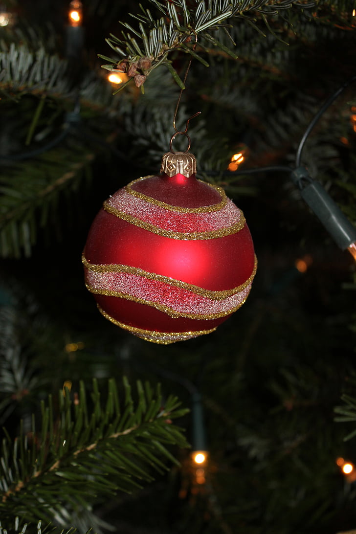 lichterkette, Vianočné obrázky, Vianoce, Vianočný strom, Vianočná ozdoba, Glitter, lopta