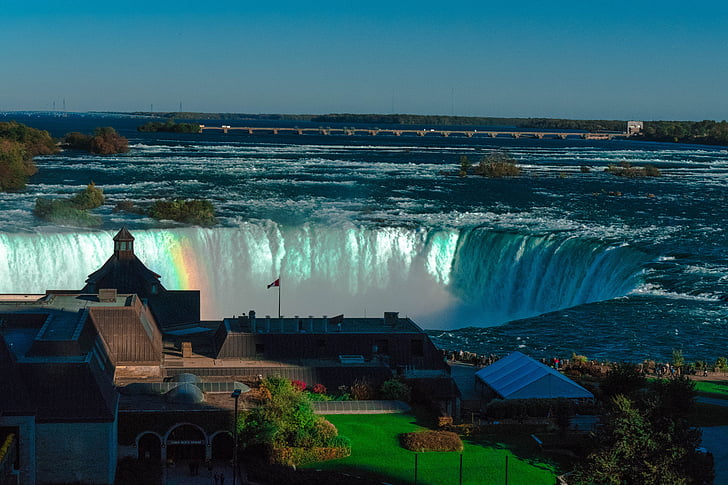Canada, waterval, natuur, Falls, natuurlijke, blauw, rivier