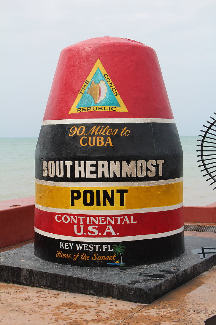Florida, cel mai sudic, Pier, Key west, punctul extrem de Sud, Statele Unite ale Americii