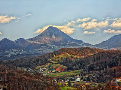 donacka mountain, landmark, landscape, scenic, forest, trees, autumn