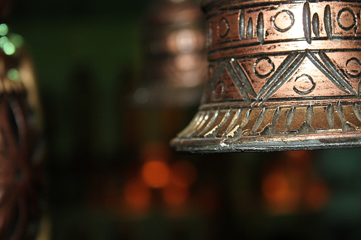 Bell, en laiton, Metal, bronze