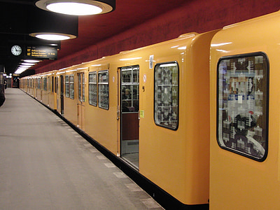 柏林, 地铁, 火车, 资本, 驱动器, 火车站