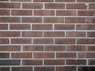 mursten, væg, tekstur, røde mursten, baggrunde, mønster, murstensvæg