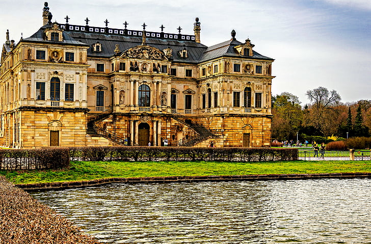 arhitektura, veliki vrt, zgrada, Njemačka, povijesne, jezero, reper