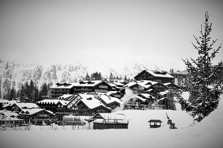 Schnee, Alpen, Haute-savoie, Winterlandschaft, Berg, Ski, Winter