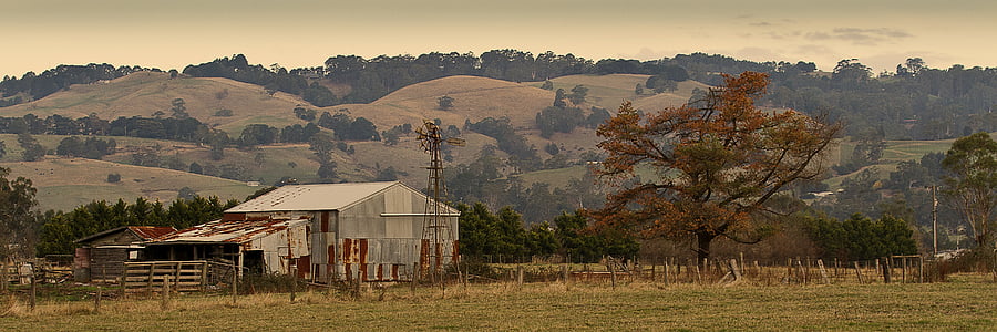 rustieke boerderij, Victoria, Australië, boerderij