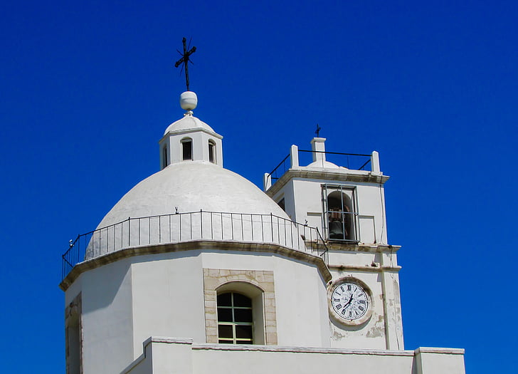 Terra santa, Devica Marija milosti, Katoliška cerkev, frančiškanski, Larnaca, Ciper, arhitektura