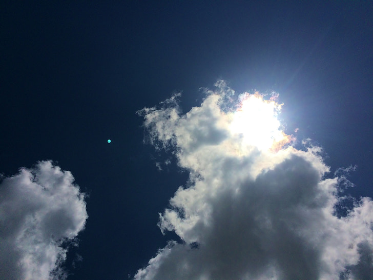 céu, nuvem, céu azul, sol, Verão, brilhando, Yokosuka