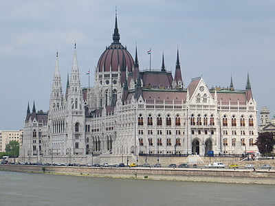 Budapeszt, Pałac Westminsterski, Węgry, Architektura, budynek, stary, atrakcje turystyczne