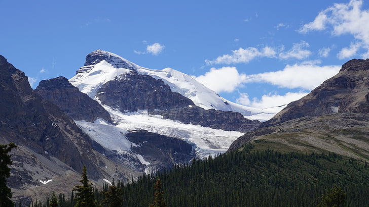 Eisfelder, Canada, Rocheuses, Parc national Jasper, montagne, nature, scenics