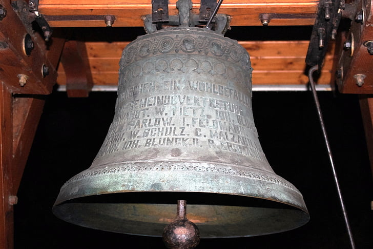 Bell, kerk, historisch, ring, geluid