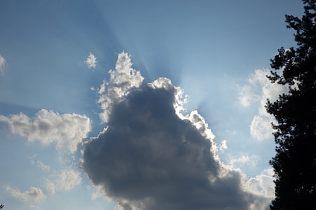Cloud, Čiastočne zamračené, Cumulus, oblak formácie