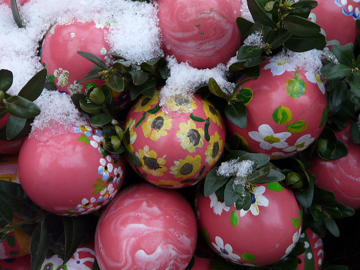 Великден, Великденски яйца, цветни, боя, Великденско яйце, Великденско яйце рисуването, яйце