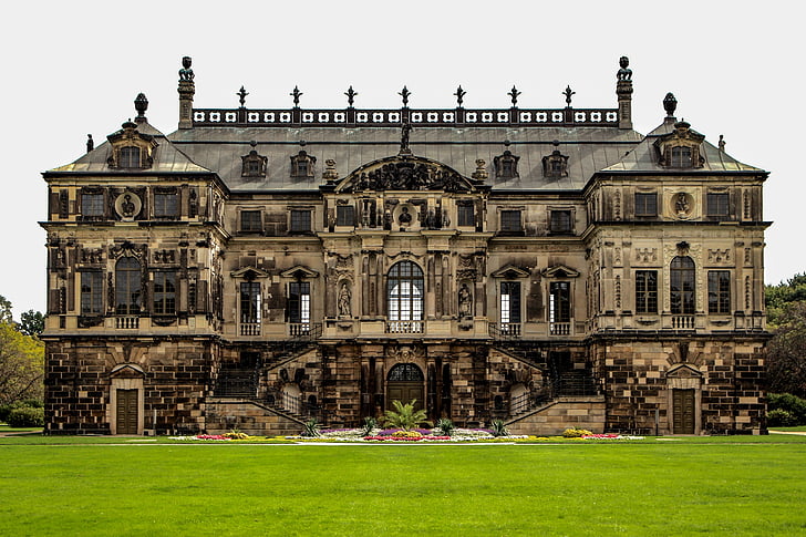 historisch, parlais, Park, Museum, Dresden, grote tuin, het platform