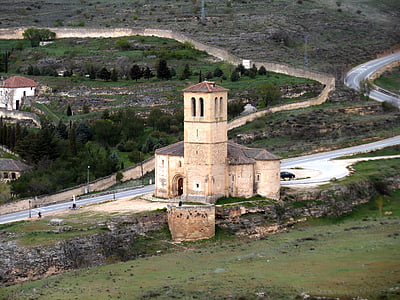 Церковь, древние церкви, камень, фасад, Архитектура, культуры, Гора