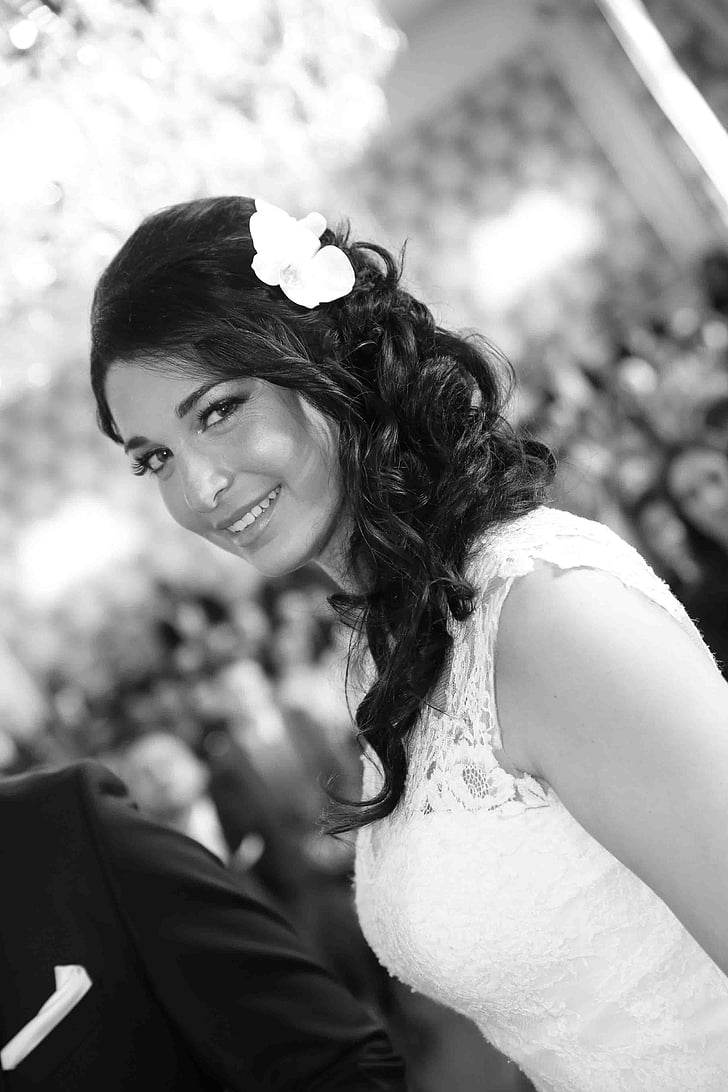 bride, town hall, wedding, smiling, cheerful, happiness, young adult