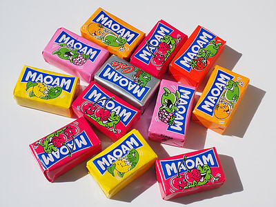 maoam, жевательные конфеты, сладость, сахар, кондитерские изделия, Цвет, красочные