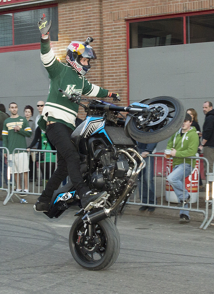 motorfiets, motorcross, stunt