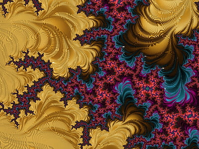fractal, colores, estructura, negro, brillante, patrón de, decorativo