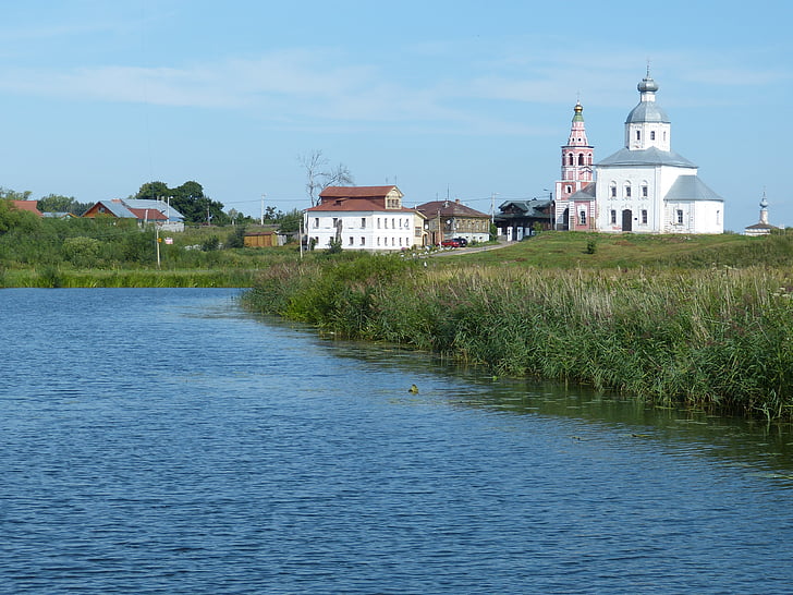 bažnyčia, Rusija, Suzdal, stačiatikių, rusų ortodoksų, kupolas, bokštas