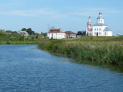 kyrkan, Ryssland, Suzdal, ortodoxa, Rysk-ortodoxa, Dome, tornet