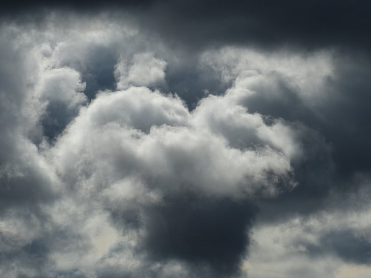 núvols, Nuvolositat, endavant, temps, clima, cel, fenomen de temps