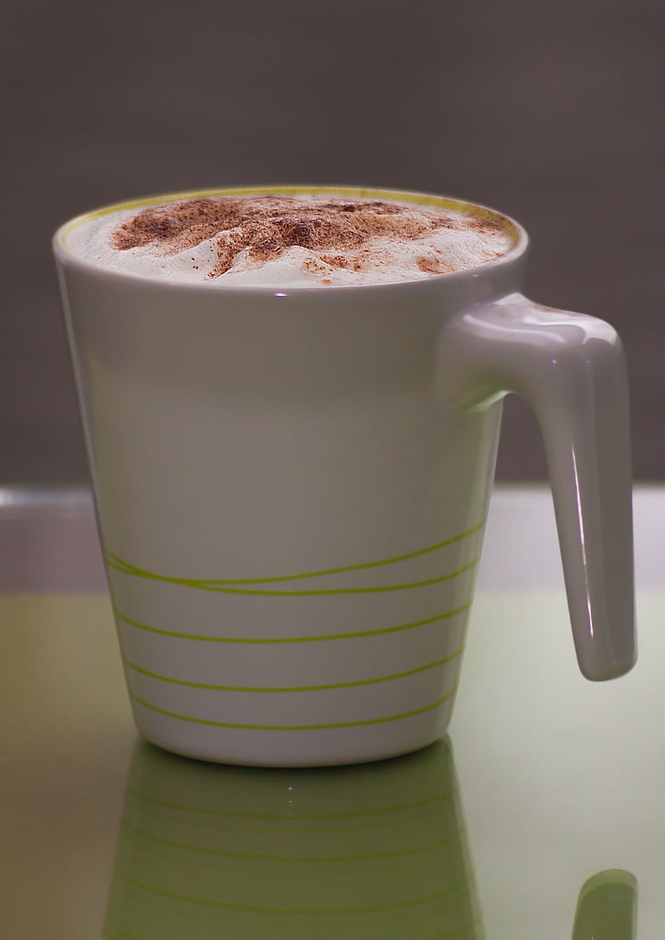 cappuccino, drink, Cup, kaffe, Café, kaffe - drink, varme - temperatur
