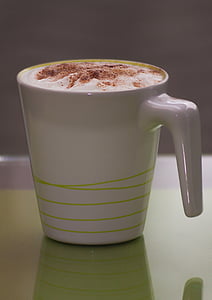 cappuccino, napój, Puchar, Kawa, Kawiarnia, Kawa - napój, ciepła - temperatury