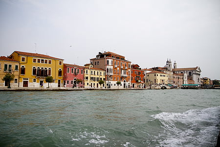 venice, italy, houses, channel