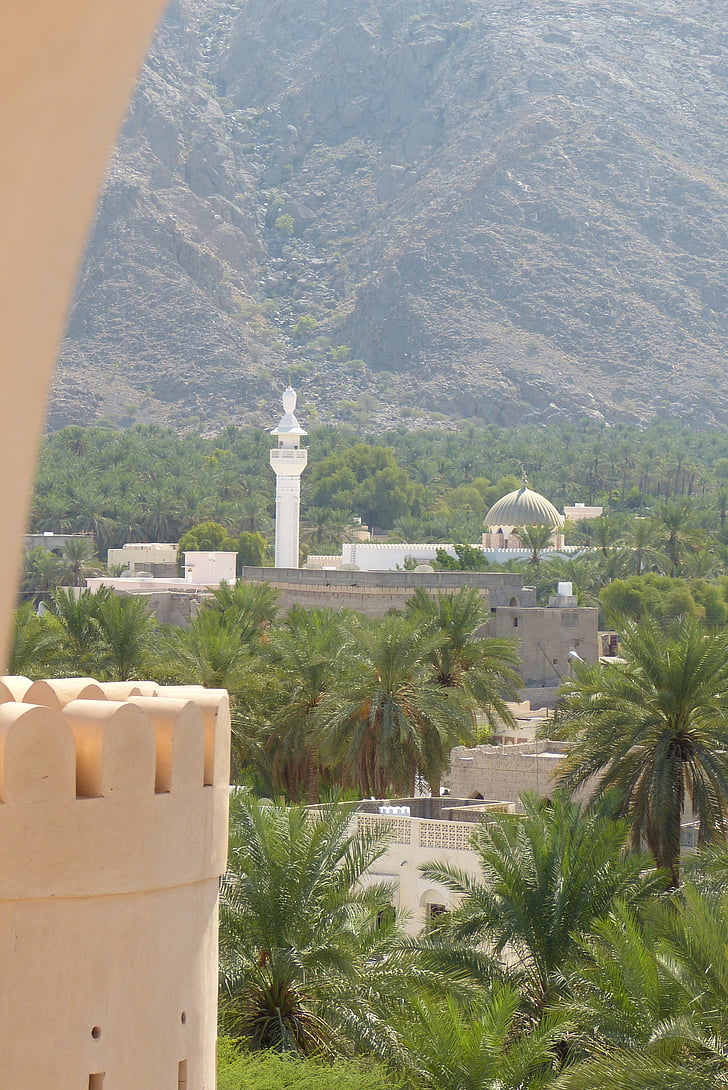 Oman, Fort, moskee, het platform
