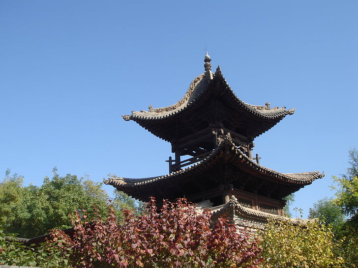 Pagode, Chinees, gebouw, geschiedenis, China, traditionele, dak