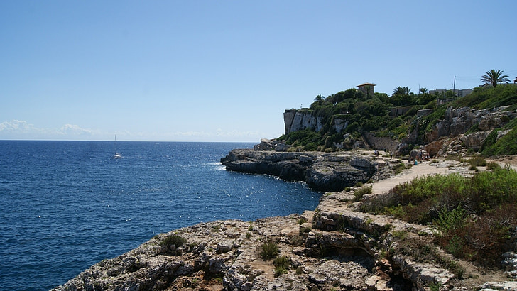 mallorca, sea, balearic islands, coast, mediterranean, rock, rocky