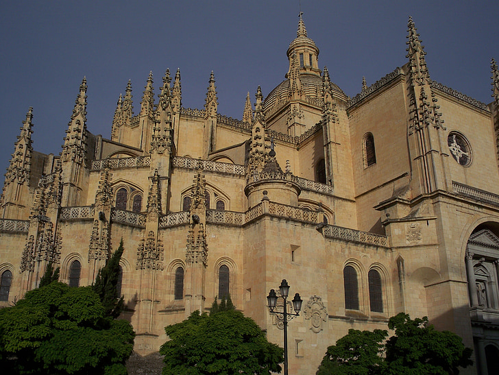 Spanyol, Segovia, Pariwisata, Monumen, arsitektur, batu, Katedral