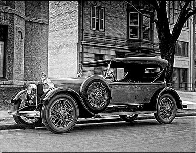 cotxes antics, dusenberg, 1923, cotxe clàssic, anyada