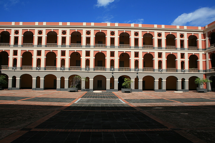 Puerto Rico, bygning, ø, arkitektur, gamle, historiske, spansk