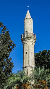 minareten, moskeen, arkitektur, osmanske, islam, religion, Larnaka