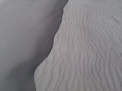 sable, dune, texture, désert
